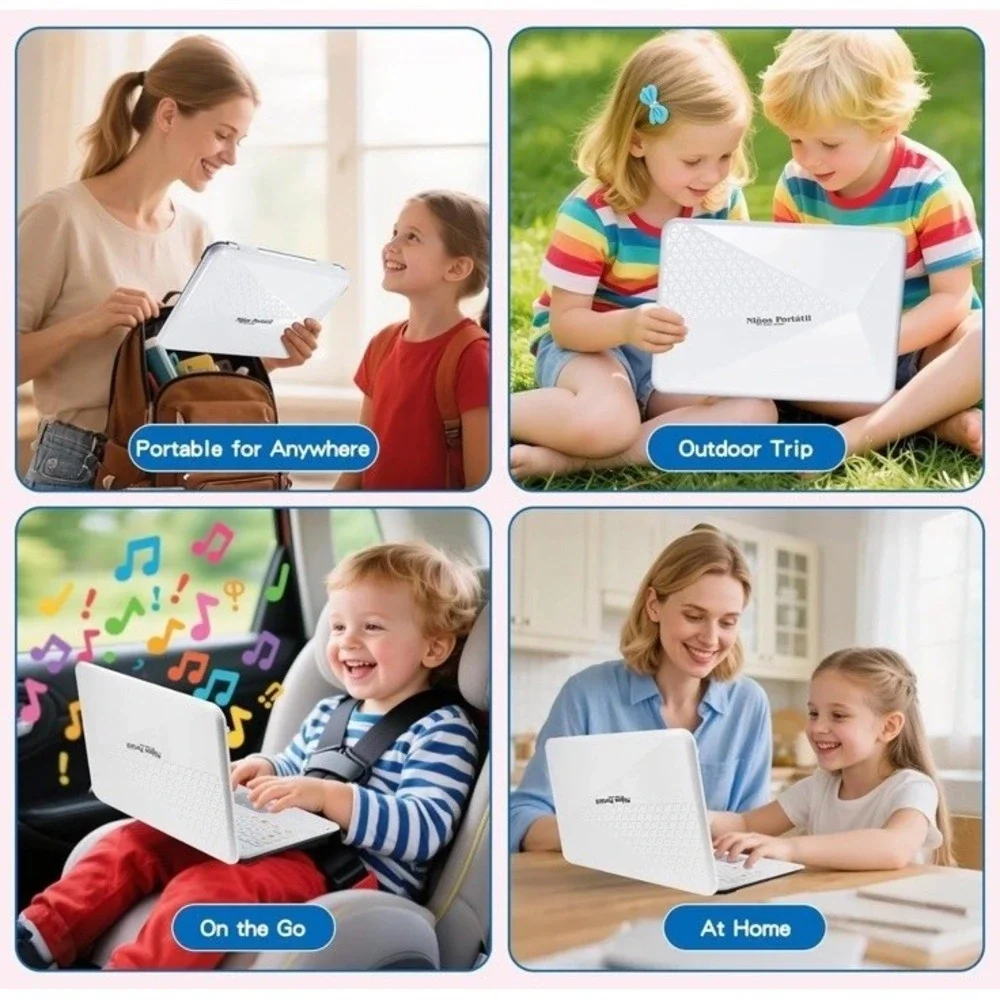 (21)Bilingual and Educational Laptop Spanish/English, 120 Learning Color Screen